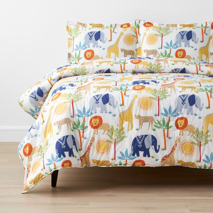 Company Kids™ Jungle Animals Organic Cotton Percale Comforter Set