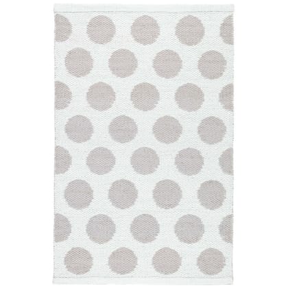 Polka Dot Reversible Indoor/Outdoor Rug - Gray/White