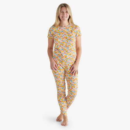 Company Organic Cotton™ Matching Family Pajamas – Womens PJ Set - Hearts