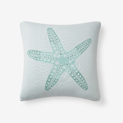 Summer Knit Pillow Cover - Starfish