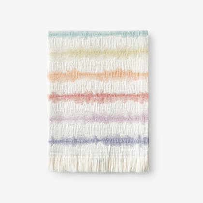Tie-Dyed Cotton Summer Throw -Tie-Dyed Stripe