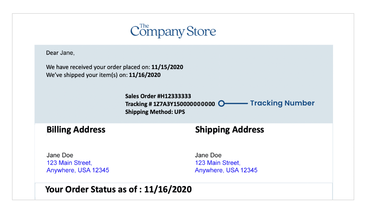 Shipping Confirmation Email