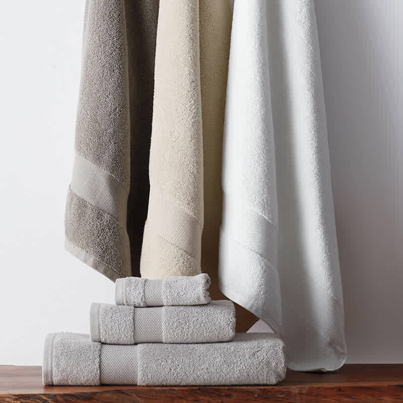 Soft Cotton/Wool Bath Towels The Company Store