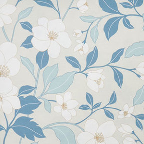 Floral Pale Blue