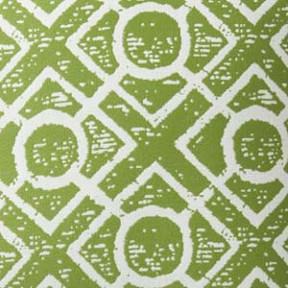 Textured Fretwork Leaf Green