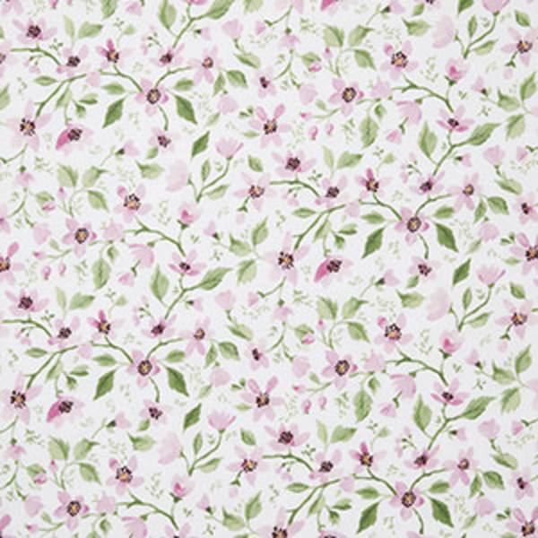 Lilah's Floral Classic Cool Organic Cotton Percale Duvet Cover Set,