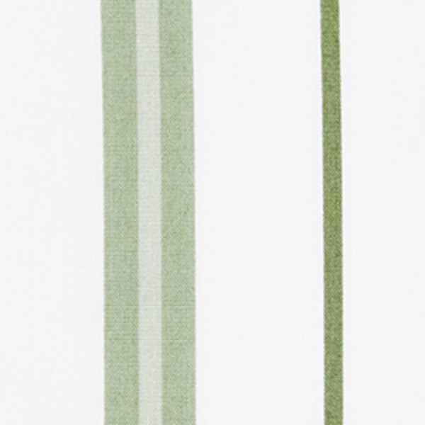 Vertical Stripes Classic Cool Organic Cotton Percale Duvet Cover Set - Moss, Twin/Twin XL,Moss