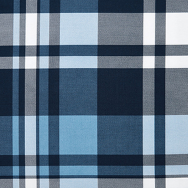 Handsome Tartan Classic Cool Organic Cotton Percale Bed Sheet Set - Blue Multi, Twin,Blue Multi