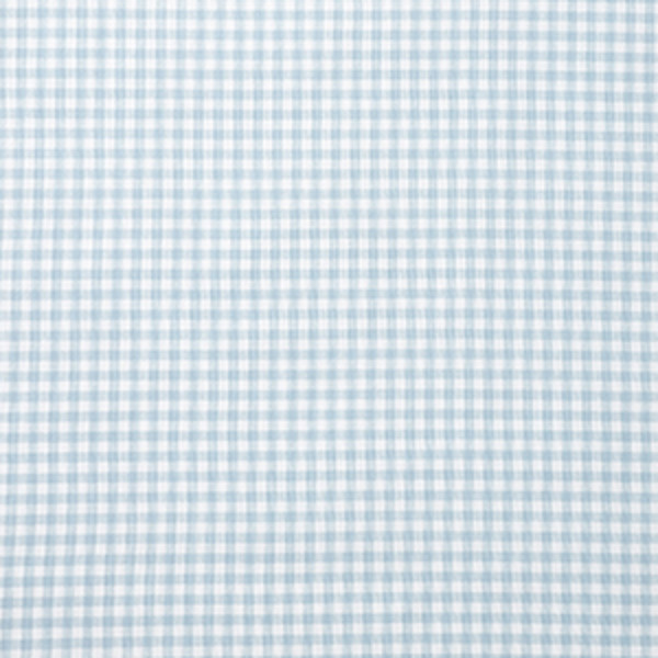 Ditsy Gingham Classic Cool Organic Cotton Percale Sham - Blue, Standard,Ditsy Gingham Blue