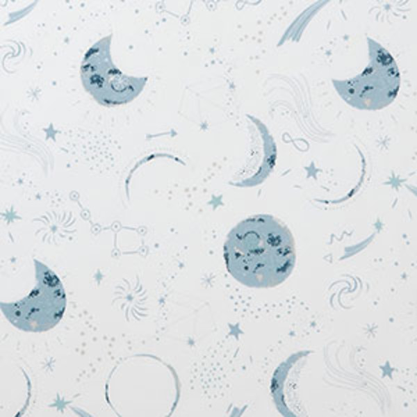 Night Sky Classic Cool Organic Cotton Percale Sham - Blue, Standard,