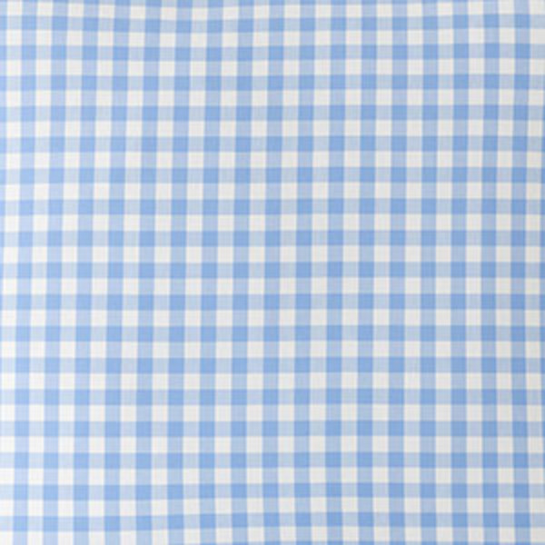 Gingham Classic Cool Yarn-Dyed Percale Sham - Light Blue, King,Light Blue