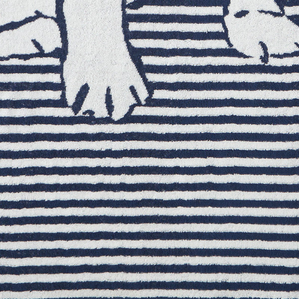 Cotton Terry Beach Towel,Bull Dog