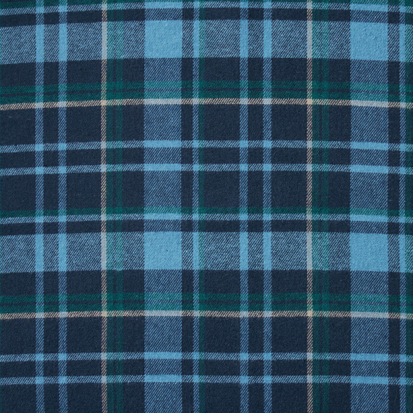 Family Flannel Men's Classic Pajama Set - Blue Plaid, S,Blue Plaid