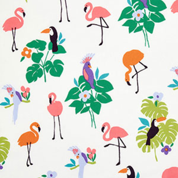 Poplin Women's Nightshirt,Flamingo