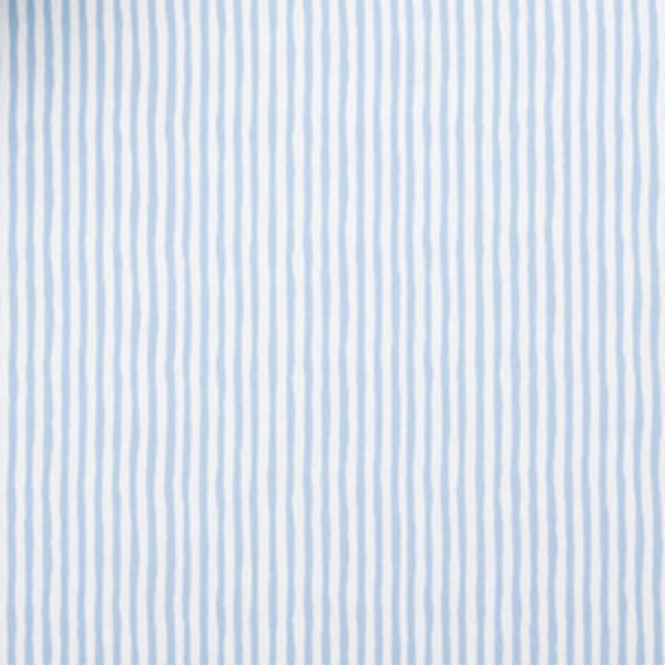 Printed Poplin Women's Pajama Set - Blue Stripe, XXL,Blue Stripe