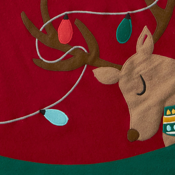 Holiday Felt Tree Skirt,Deer