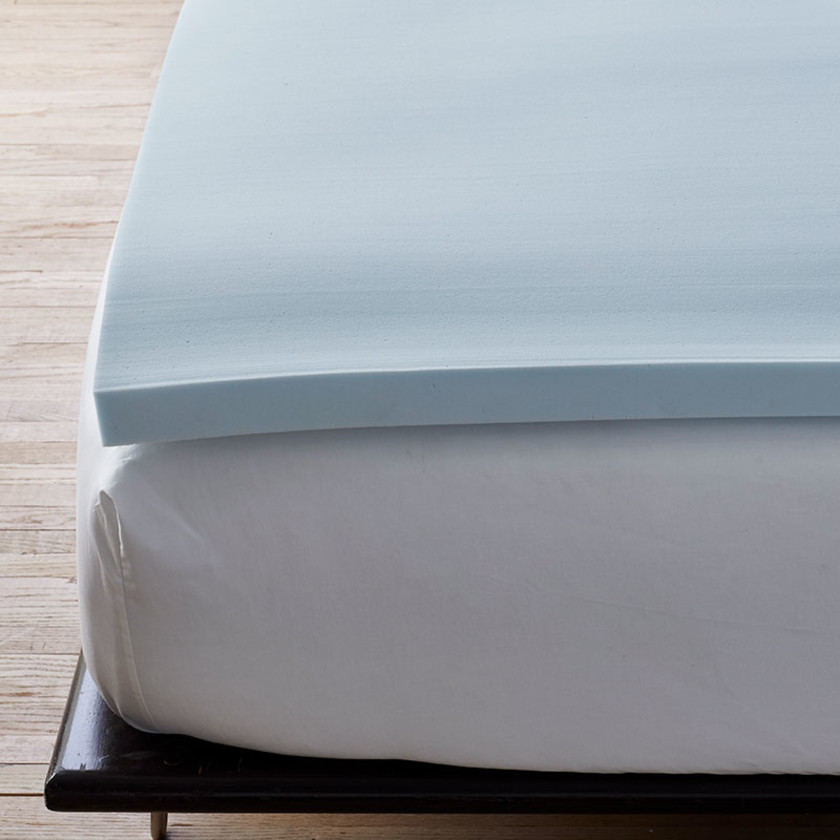 Serene™ Foam Hypoallergenic Memory Foam Topper - White,White