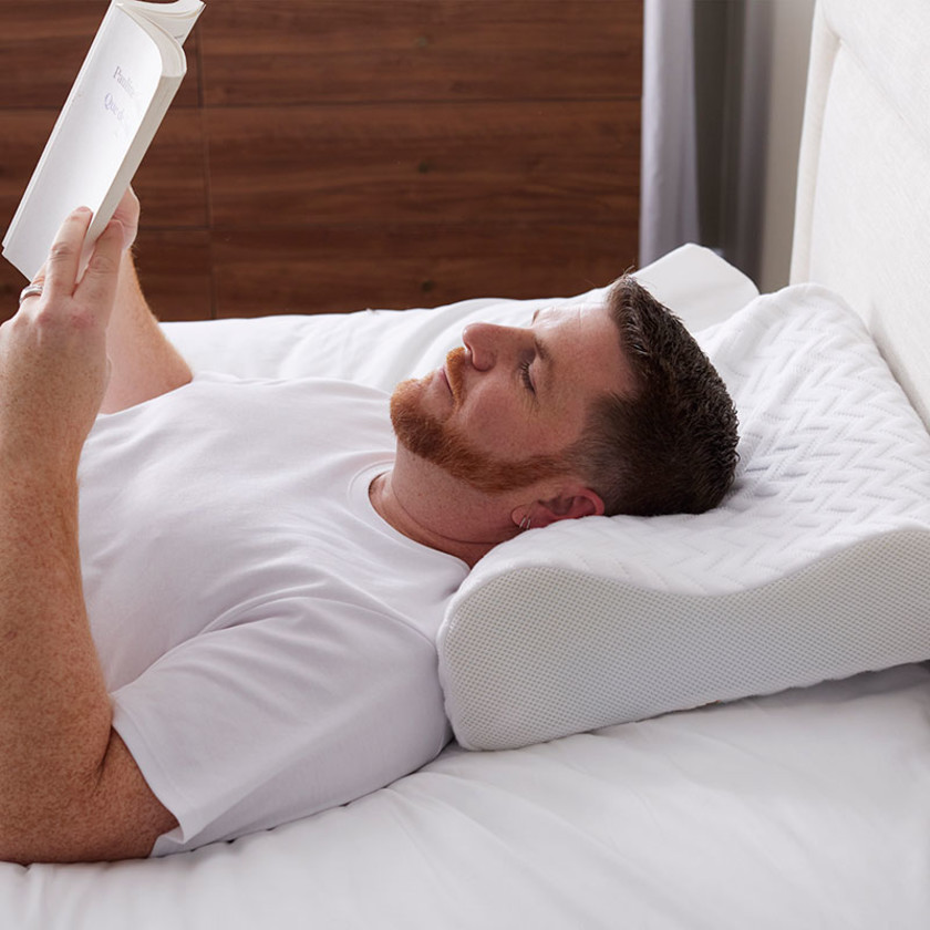 Serene™ Foam Hypoallergenic Contour Pillow - White,White