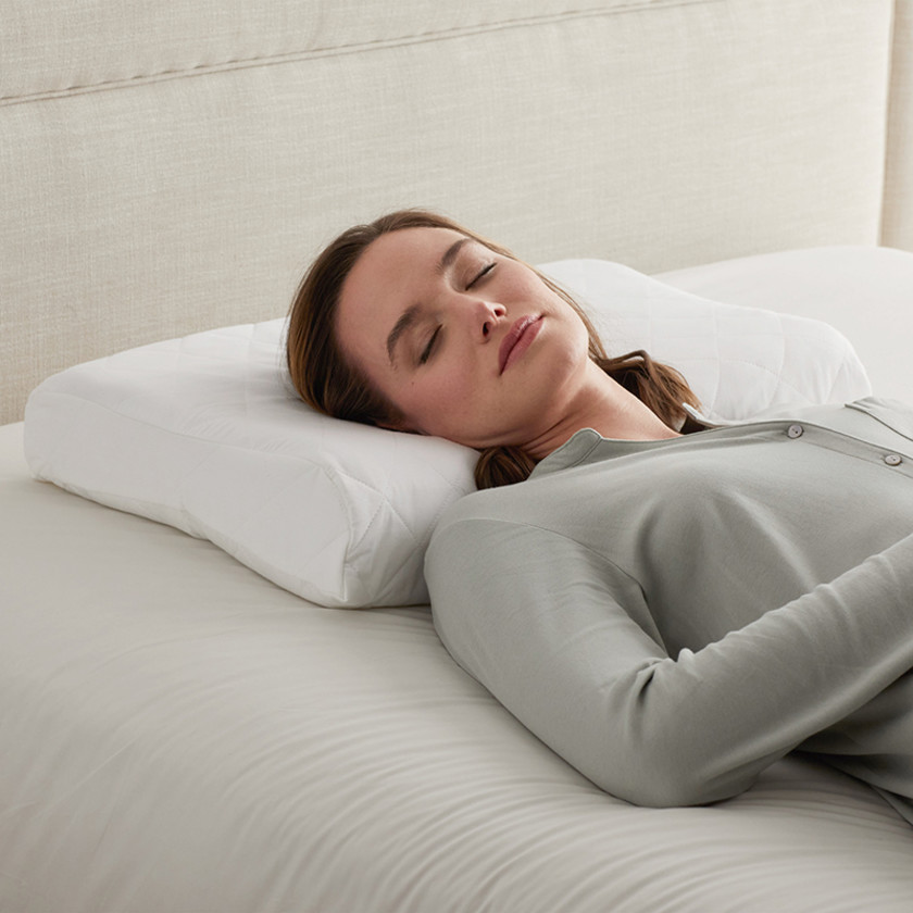 Contour Support Latex Pillow,White