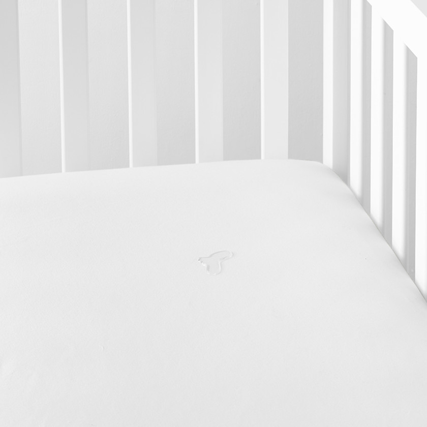 Jersey Waterproof Crib Mattress Cover - White,White