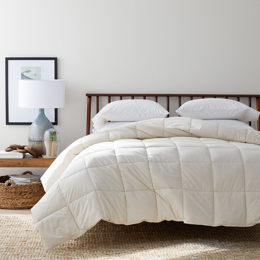 All Seasons Wool Comforter - Natural, Twin,Natural