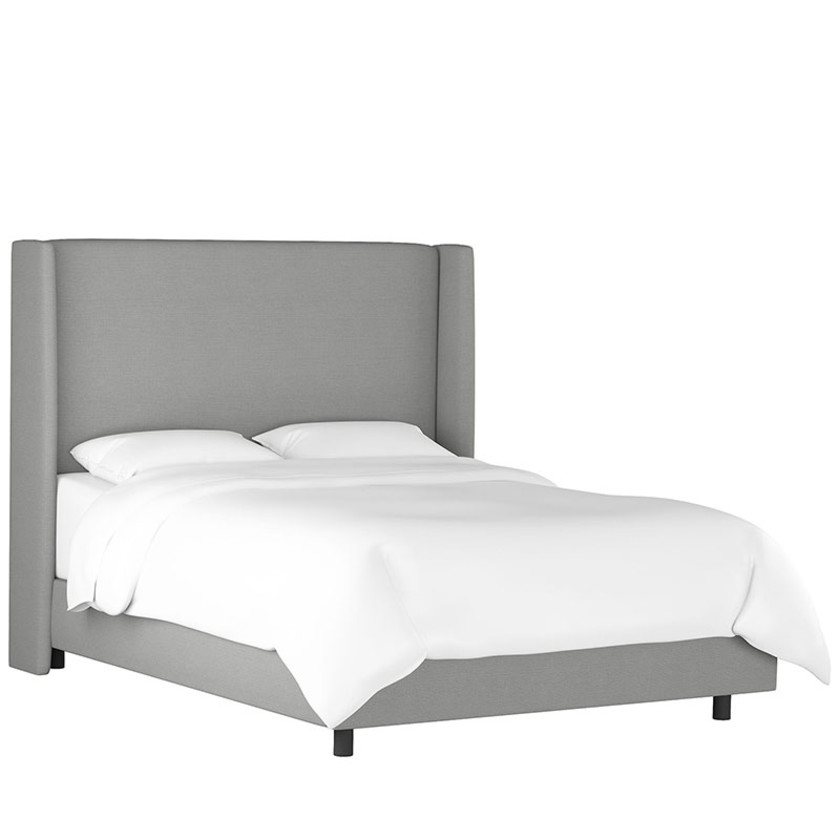 Gramercy Linen Bed - Black, Full