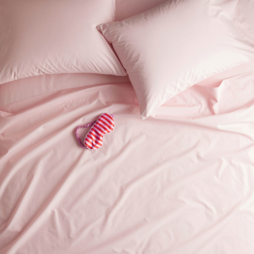 Classic Cool Organic Cotton Percale Solid Sham,Petal Pink