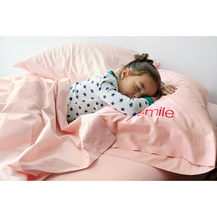 Classic Cool Organic Cotton Percale Solid Bed Sheet Set - Petal Pink, Twin,Petal Pink