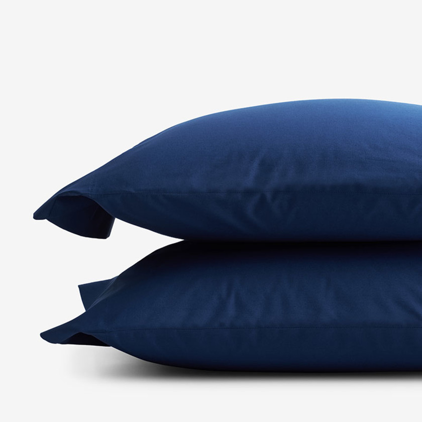 Classic Cool Organic Cotton Percale Solid Pillowcase Set