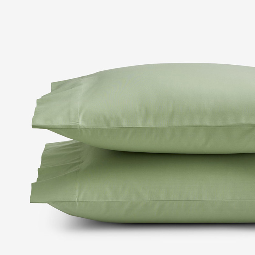 Classic Cool Organic Cotton Percale Solid Pillowcase Set