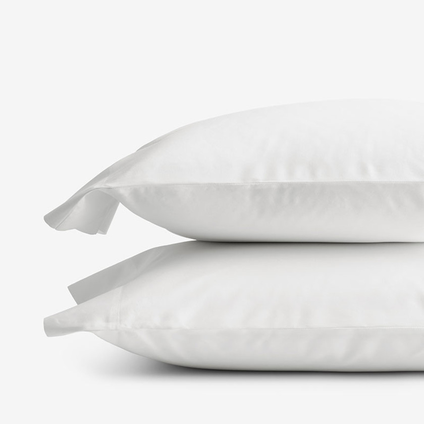 Classic Cool Organic Cotton Percale Solid Pillowcase Set