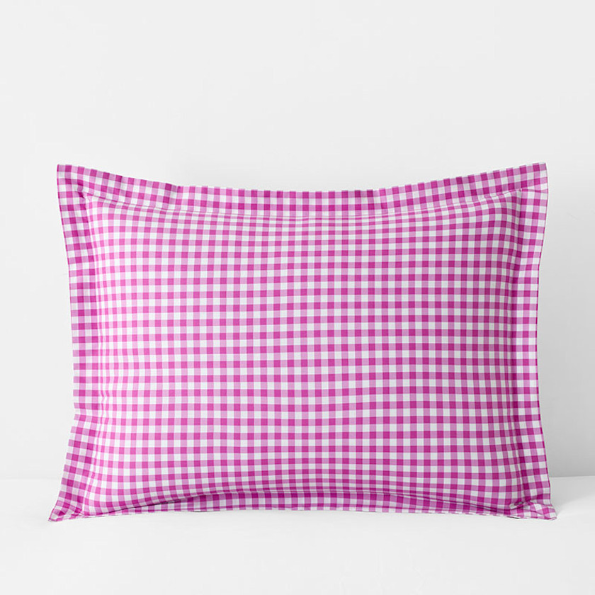 Gingham Classic Cool Organic Cotton Percale Sham