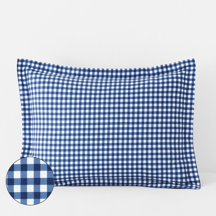 Gingham Classic Cool Organic Cotton Percale Sham