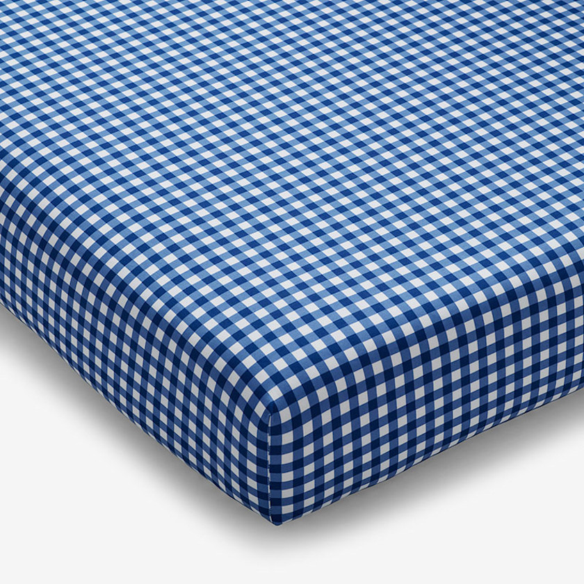 Gingham Classic Cool Organic Cotton Percale Crib Sheet