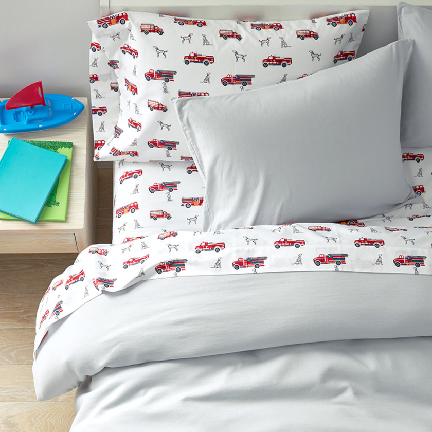 Fireman's Best Friend Classic Cool Organic Cotton Percale Sham - Multi, Standard,Multi