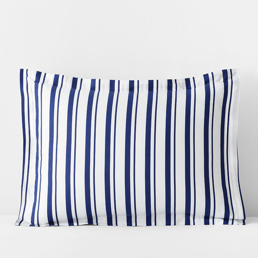 Stripe Classic Cool Organic Cotton Percale Sham