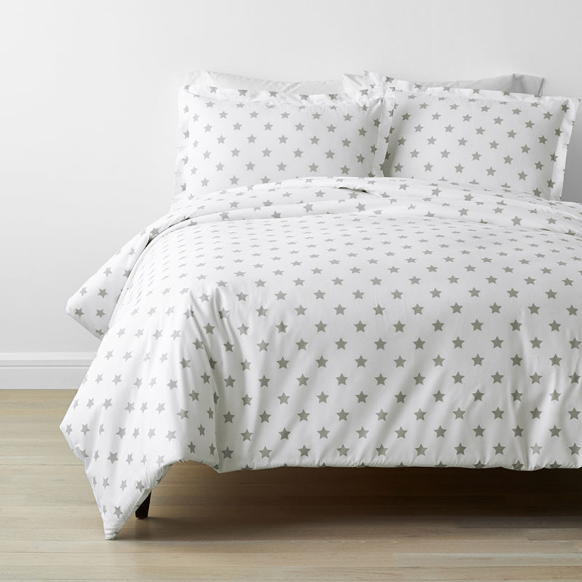 Stars Classic Cool Organic Cotton Percale Duvet Cover Set
