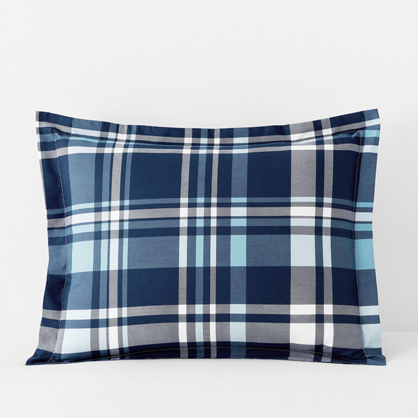 Handsome Tartan Classic Cool Organic Cotton Percale Sham