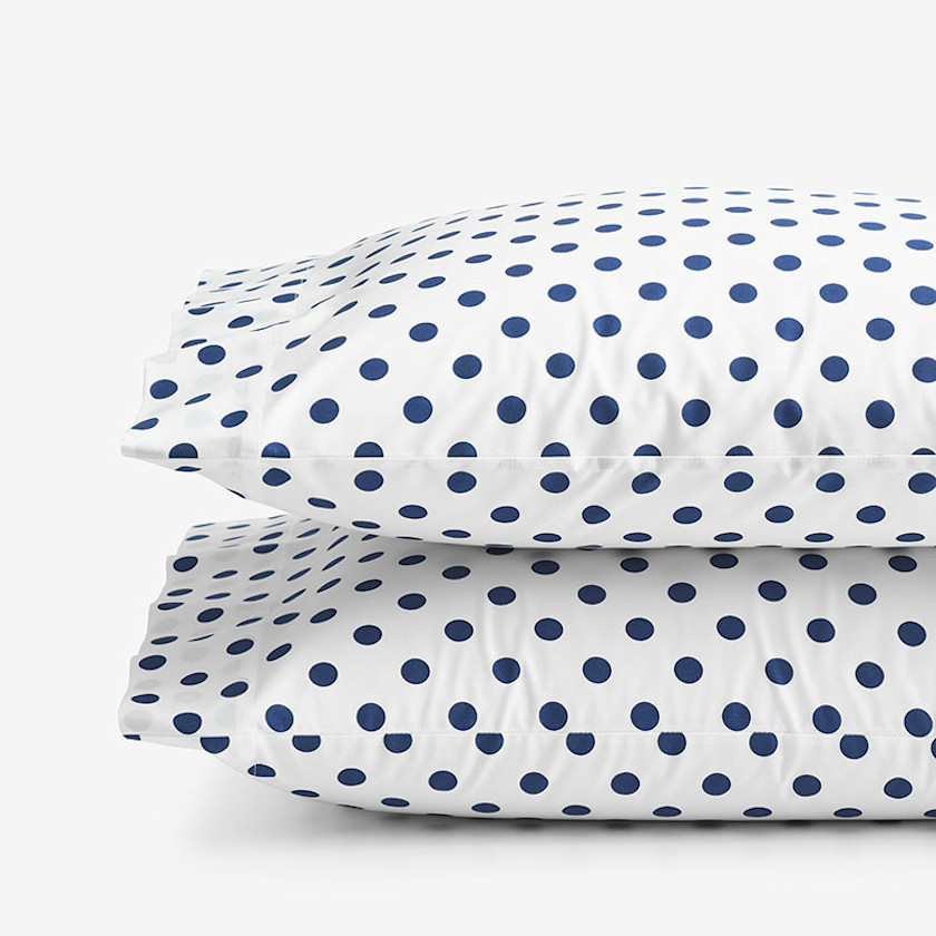 Dot Classic Cool Organic Cotton Percale Pillowcase Set