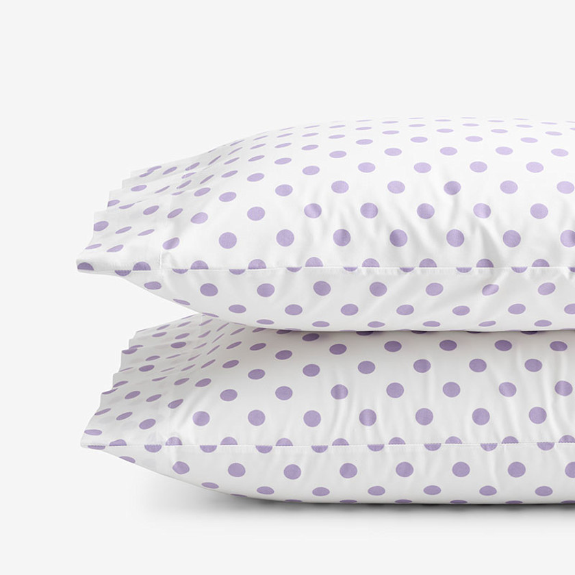 Dot Classic Cool Organic Cotton Percale Pillowcase Set