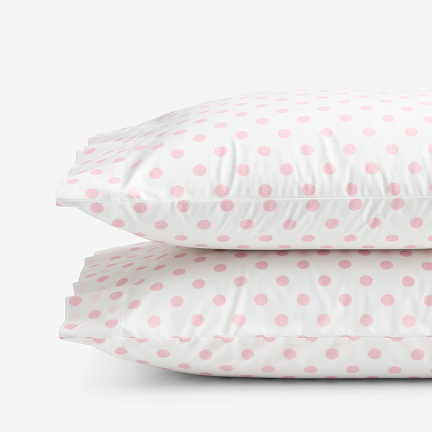 Dot Classic Cool Organic Cotton Percale Pillowcase Set