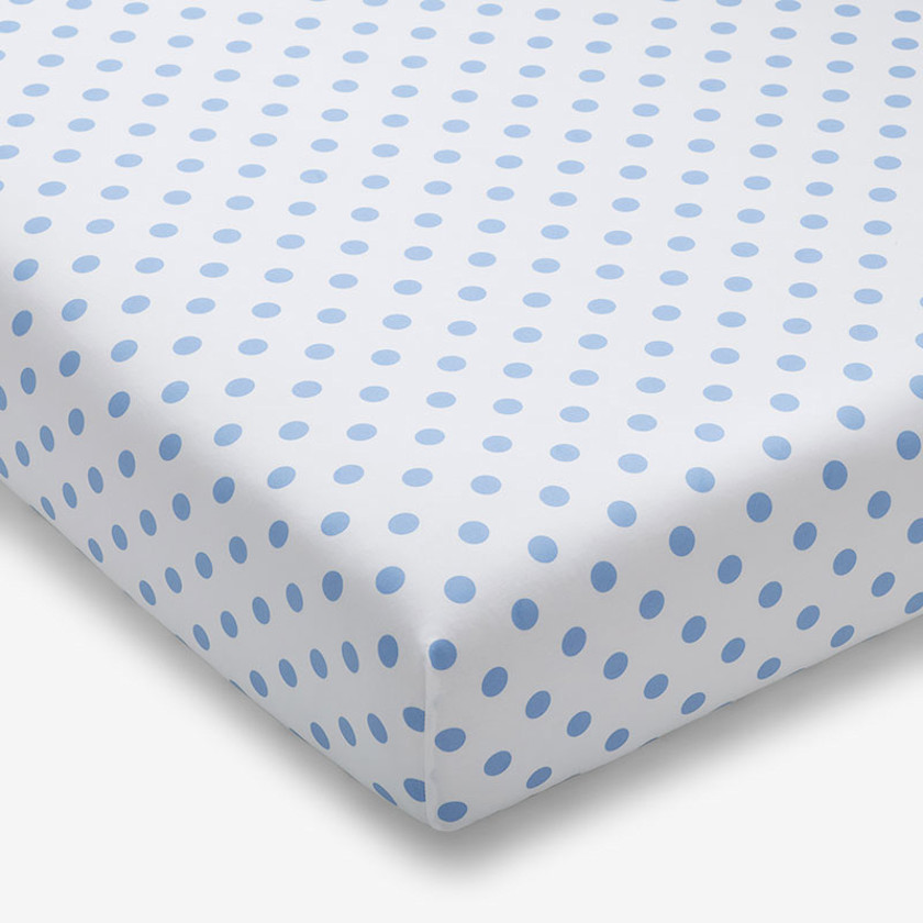 Dot Classic Cool Organic Cotton Percale Crib Sheet