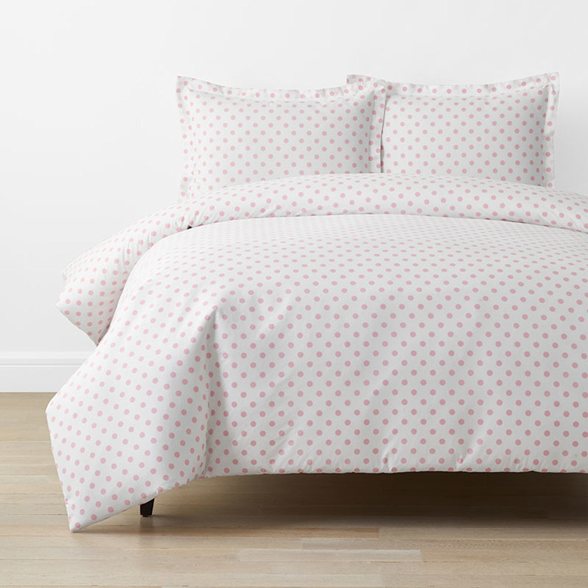 Dot Classic Cool Organic Cotton Percale Duvet Cover Set