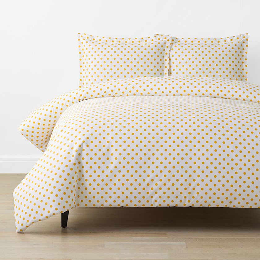 Dot Classic Cool Organic Cotton Percale Duvet Cover Set