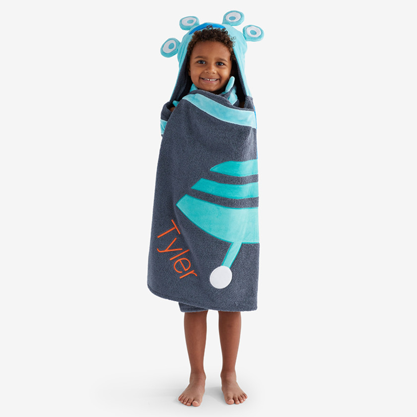Kids Cotton Terry Hooded Towel The Company Store