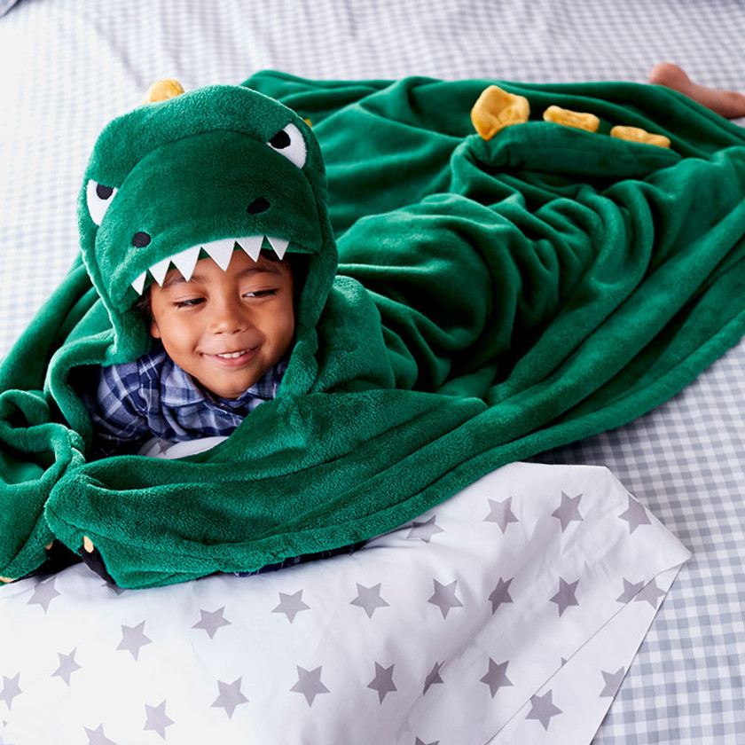 Plush Character Throw - Dino,Dino