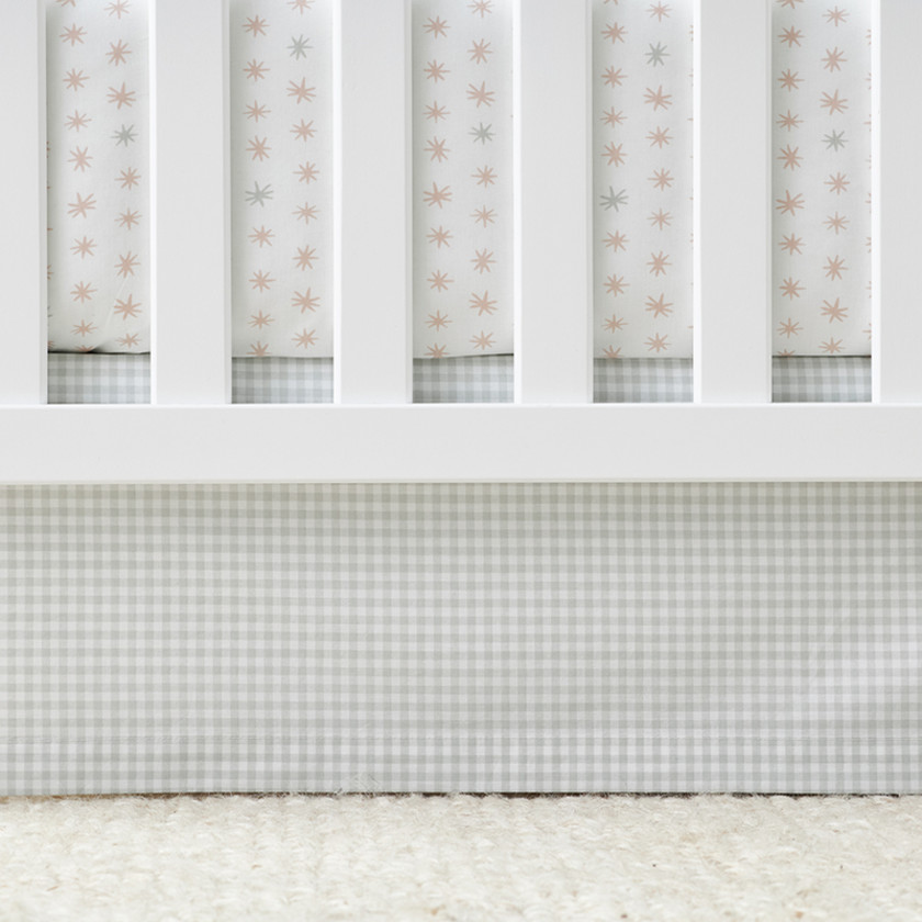 Plaid crib skirt hot sale