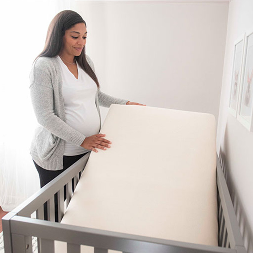 Breathable Organic 2, Stage Crib Mattress - White