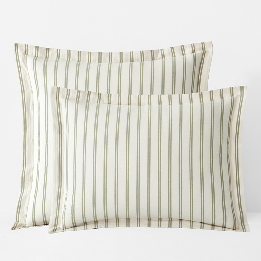 Narrow Stripe Classic Cool Cotton Percale Sham