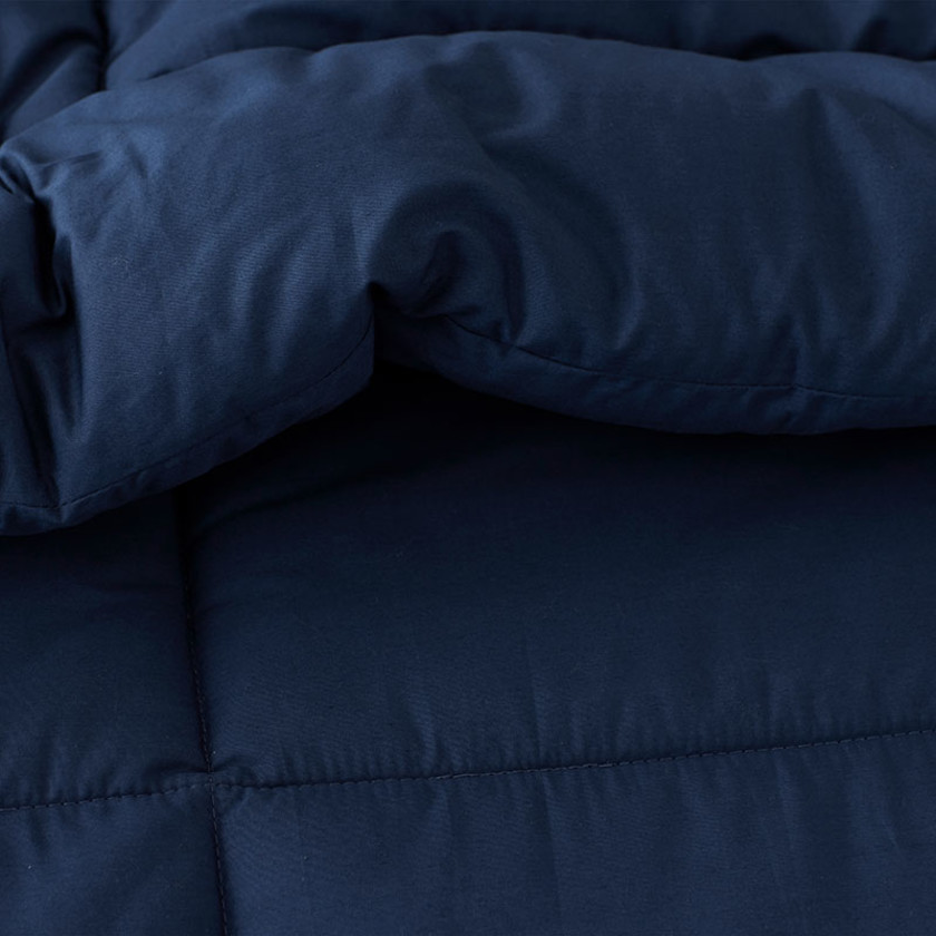 Classic Cool Cotton Percale Comforter - Navy, Twin/Twin XL,Navy
